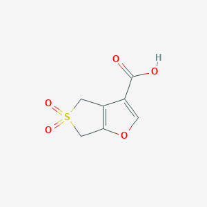 molecular formula C7H6O5S B3009270 4,6-Dihydrothieno[3,4-b]furan-3-carboxylic acid 5,5-dioxide CAS No. 2228179-60-8