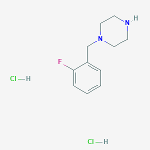 molecular formula C11H17Cl2FN2 B3009278 1-(2-Fluorobenzyl)piperazine dihydrochloride CAS No. 199672-03-2