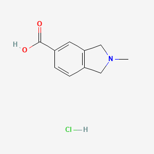 molecular formula C10H12ClNO2 B3009283 2-甲基异吲哚啉-5-羧酸盐酸盐 CAS No. 1065065-38-4