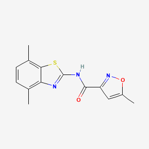 N-(4,7-dimethylbenzo[d]thiazol-2-yl)-5-methylisoxazole-3-carboxamide