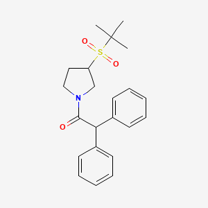 1-(3-(Tert-butylsulfonyl)pyrrolidin-1-yl)-2,2-diphenylethanone