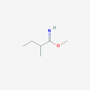 molecular formula C6H13NO B3009294 methyl 2-methylbutanimidate CAS No. 1248269-53-5