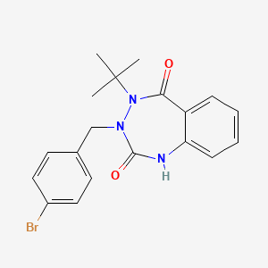 3-(4-bromobenzyl)-4-(tert-butyl)-3,4-dihydro-1H-1,3,4-benzotriazepine-2,5-dione