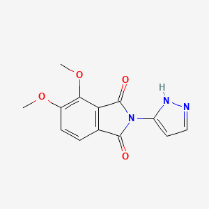 4,5-dimethoxy-2-(1H-pyrazol-3-yl)isoindoline-1,3-dione
