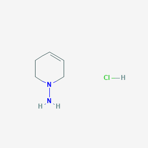 molecular formula C5H11ClN2 B3009353 N-amino-1,2,3,6-tetrahydropyridine hydrochloride CAS No. 89715-32-2