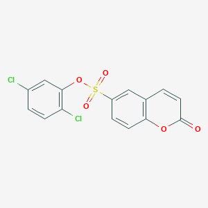 molecular formula C15H8Cl2O5S B3009360 (2,5-Dichlorophenyl) 2-oxochromene-6-sulfonate CAS No. 2415490-64-9