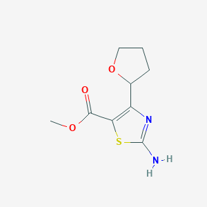 Methyl 2-amino-4-(oxolan-2-yl)-1,3-thiazole-5-carboxylate