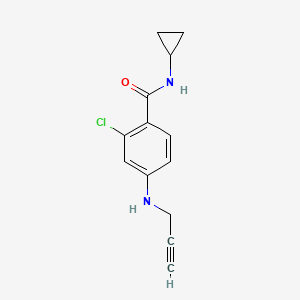2-chloro-N-cyclopropyl-4-[(prop-2-yn-1-yl)amino]benzamide