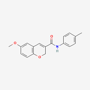 molecular formula C18H17NO3 B3009378 6-methoxy-N-(4-methylphenyl)-2H-chromene-3-carboxamide CAS No. 338760-72-8
