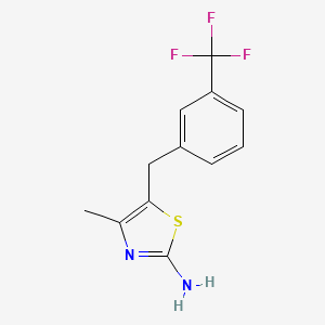4-Methyl-5-{[3-(trifluoromethyl)phenyl]methyl}-1,3-thiazole-2-ylamine