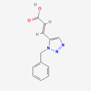 (2E)-3-(1-benzyl-1H-1,2,3-triazol-5-yl)prop-2-enoic acid