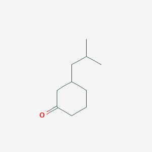 molecular formula C10H18O B3009418 3-(2-Methylpropyl)cyclohexan-1-one CAS No. 5674-05-5