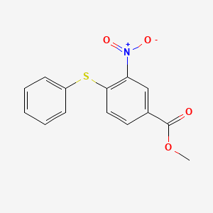 molecular formula C14H11NO4S B3009458 Methyl 3-nitro-4-(phenylthio)benzoate CAS No. 33358-30-4