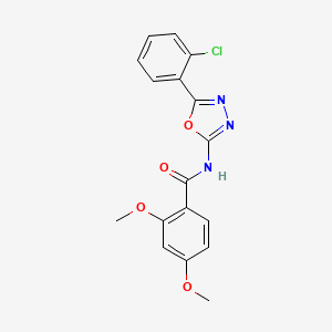 molecular formula C17H14ClN3O4 B3009490 N-[5-(2-chlorophenyl)-1,3,4-oxadiazol-2-yl]-2,4-dimethoxybenzamide CAS No. 865249-37-2