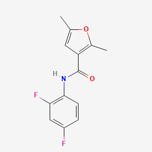molecular formula C13H11F2NO2 B3009499 N-(2,4-difluorophenyl)-2,5-dimethylfuran-3-carboxamide CAS No. 691850-11-0