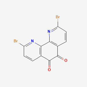 molecular formula C12H4Br2N2O2 B3009578 2,9-Dibromo-1,10-phenanthroline-5,6-dione CAS No. 943861-95-8