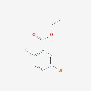 molecular formula C9H8BrIO2 B3009593 Ethyl 5-Bromo-2-iodobenzoate CAS No. 450412-27-8
