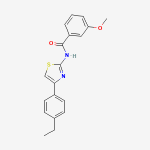 molecular formula C19H18N2O2S B3009620 N-[4-(4-ethylphenyl)-1,3-thiazol-2-yl]-3-methoxybenzamide CAS No. 313366-44-8