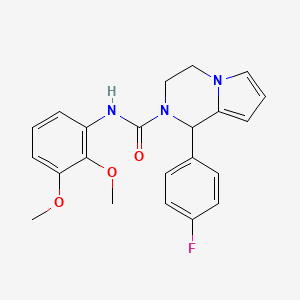 molecular formula C22H22FN3O3 B3009654 N-(2,3-dimethoxyphenyl)-1-(4-fluorophenyl)-1H,2H,3H,4H-pyrrolo[1,2-a]pyrazine-2-carboxamide CAS No. 899749-99-6