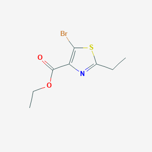 molecular formula C8H10BrNO2S B3009662 ethyl 5-bromo-2-ethyl-1,3-thiazole-4-carboxylate CAS No. 848555-50-0