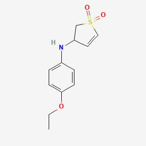 molecular formula C12H15NO3S B3009680 N-(4-ethoxyphenyl)-1,1-dioxo-2,3-dihydrothiophen-3-amine CAS No. 620590-04-7