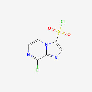 B3009692 8-Chloroimidazo[1,2-a]pyrazine-3-sulfonyl chloride CAS No. 2490402-40-7