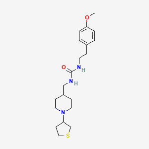 1-(4-Methoxyphenethyl)-3-((1-(tetrahydrothiophen-3-yl)piperidin-4-yl)methyl)urea