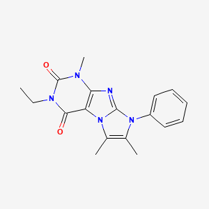 2-Ethyl-4,7,8-trimethyl-6-phenylpurino[7,8-a]imidazole-1,3-dione