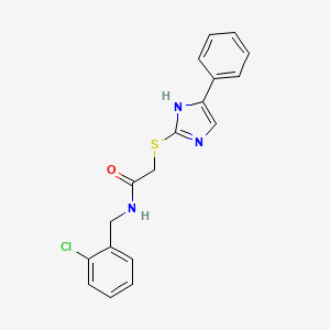 N-(2-chlorobenzyl)-2-((5-phenyl-1H-imidazol-2-yl)thio)acetamide