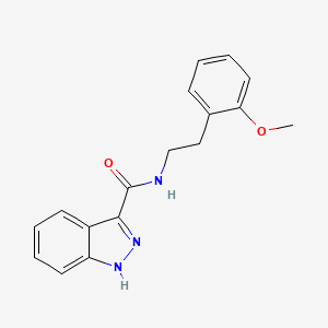 molecular formula C17H17N3O2 B3009714 N-[2-(2-methoxyphenyl)ethyl]-1H-indazole-3-carboxamide CAS No. 953222-78-1