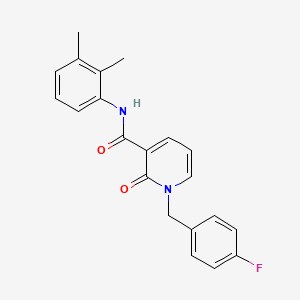 molecular formula C21H19FN2O2 B3009751 N-(2,3-dimethylphenyl)-1-(4-fluorobenzyl)-2-oxo-1,2-dihydropyridine-3-carboxamide CAS No. 946354-34-3