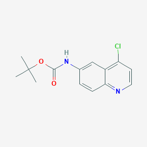 molecular formula C14H15ClN2O2 B3009752 Tert-butyl 4-chloroquinolin-6-ylcarbamate CAS No. 1447606-50-9