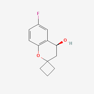 molecular formula C12H13FO2 B3009762 (S)-6-Fluorospiro[chromane-2,1'-cyclobutan]-4-ol CAS No. 1604261-88-2