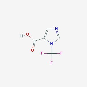molecular formula C5H3F3N2O2 B3009766 3-(Trifluoromethyl)imidazole-4-carboxylic acid CAS No. 1547005-85-5