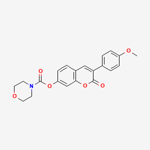 B3009769 3-(4-methoxyphenyl)-2-oxo-2H-chromen-7-yl morpholine-4-carboxylate CAS No. 869080-55-7