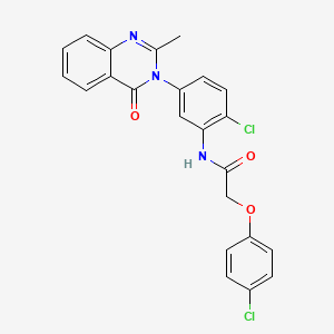 molecular formula C23H17Cl2N3O3 B3009841 N-(2-chloro-5-(2-methyl-4-oxoquinazolin-3(4H)-yl)phenyl)-2-(4-chlorophenoxy)acetamide CAS No. 941895-10-9