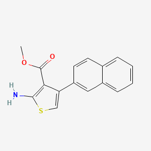B3009842 Methyl 2-amino-4-(2-naphthyl)thiophene-3-carboxylate CAS No. 351156-65-5