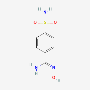 molecular formula C7H9N3O3S B3009908 p-Sulfamylbenzamidoxime CAS No. 4476-10-2