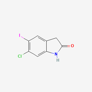 molecular formula C8H5ClINO B3009921 6-Chloro-5-iodoindolin-2-one CAS No. 1507976-00-2