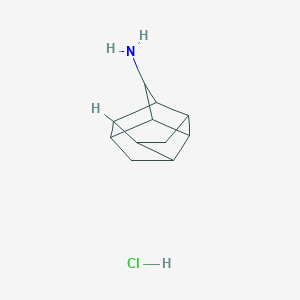 molecular formula C11H16ClN B3010024 Pentacyclo[6.3.0.0^{2,6}.0^{3,10}.0^{5,9}]undecan-4-amine hydrochloride CAS No. 1031779-75-5
