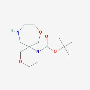 molecular formula C13H24N2O4 B3010151 Tert-butyl 4,11-dioxa-1,8-diazaspiro[5.6]dodecane-1-carboxylate CAS No. 2287345-29-1