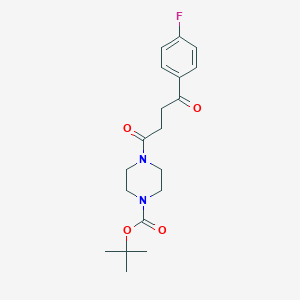 molecular formula C19H25FN2O4 B3010181 Tert-butyl 4-[4-(4-fluorophenyl)-4-oxobutanoyl]piperazine-1-carboxylate CAS No. 1328606-44-5