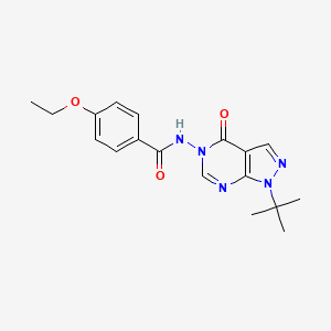 molecular formula C18H21N5O3 B3010261 N-(1-(tert-butyl)-4-oxo-1H-pyrazolo[3,4-d]pyrimidin-5(4H)-yl)-4-ethoxybenzamide CAS No. 899995-26-7