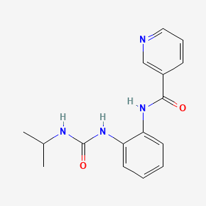 molecular formula C16H18N4O2 B3010265 N-(2-(3-isopropylureido)phenyl)nicotinamide CAS No. 1207049-28-2