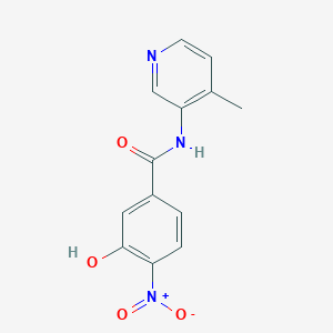 B3010278 3-hydroxy-N-(4-methylpyridin-3-yl)-4-nitrobenzamide CAS No. 1797793-89-5