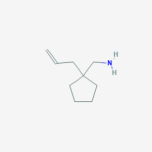 molecular formula C9H17N B3010294 1-Allylcyclopentanemethaneamine CAS No. 883724-27-4