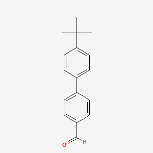 molecular formula C17H18O B3010316 4'-Tert-butylbiphenyl-4-carbaldehyde CAS No. 221018-01-5