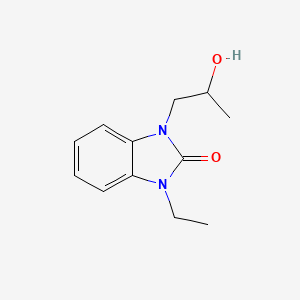 molecular formula C12H16N2O2 B3010339 1-ethyl-3-(2-hydroxypropyl)-2,3-dihydro-1H-1,3-benzodiazol-2-one CAS No. 1313834-63-7