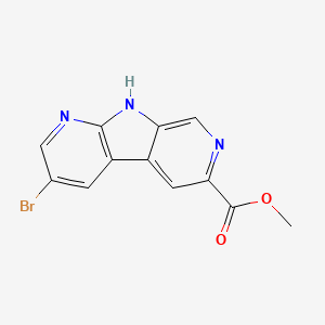 molecular formula C12H8BrN3O2 B3010340 methyl 12-bromo-5,8,10-triazatricyclo[7.4.0.02,7]trideca-1(9),2,4,6,10,12-hexaene-4-carboxylate CAS No. 1200130-50-2