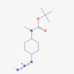 molecular formula C12H22N4O2 B3010371 Tert-butyl N-(4-azidocyclohexyl)-N-methylcarbamate CAS No. 1401532-59-9